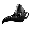 Halloween Party Cosplay Plague Doctor Mask Long Nose Beak Breathable Adjustable Leather Gothic Steampunk Mask